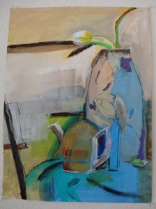 Pastel, Charcoal and Acrylics 