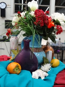 still life with persimmon