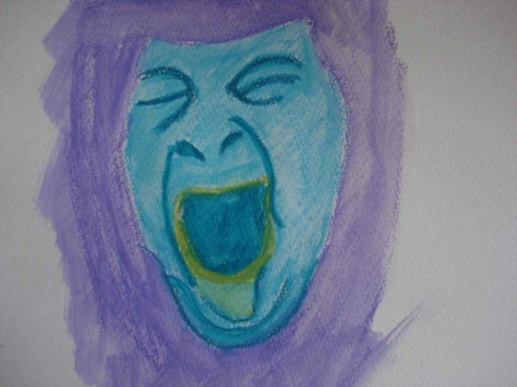 screaming face
